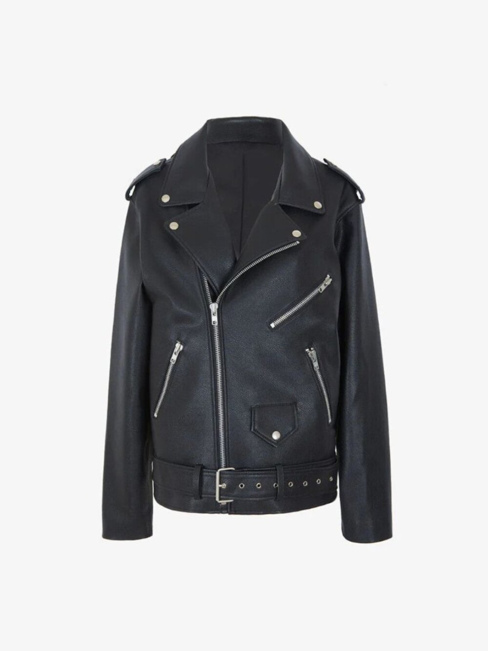 Frankie Shop Aria Faux Leather Jacket